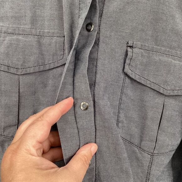 Womens 5.11 Tactical Athena Long Sleeved Snap Front Shirt XL blue‎ - Picture 3 of 7